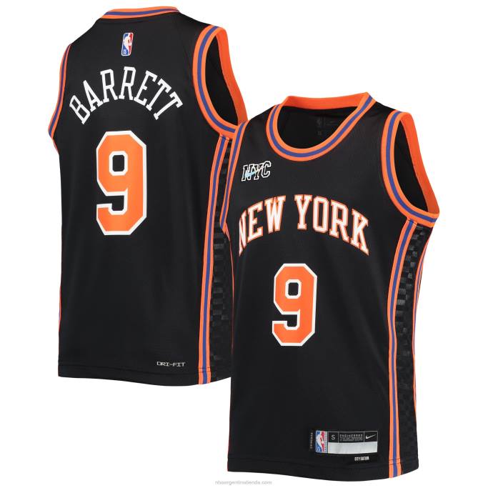 NBA 0F6D18200 camiseta new york knicks rj barrett nike negro swingman