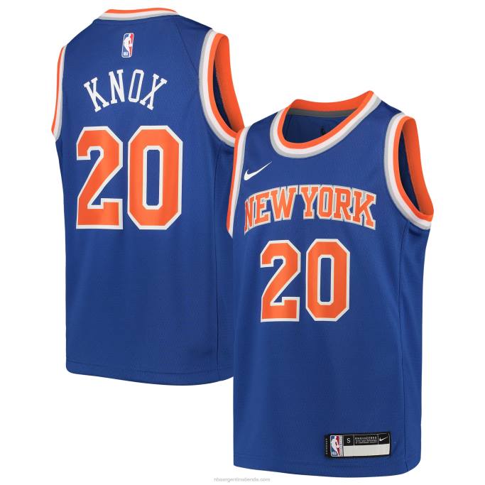 NBA 0F6D19692 camiseta new york knicks kevin knox nike azul equipo swingman
