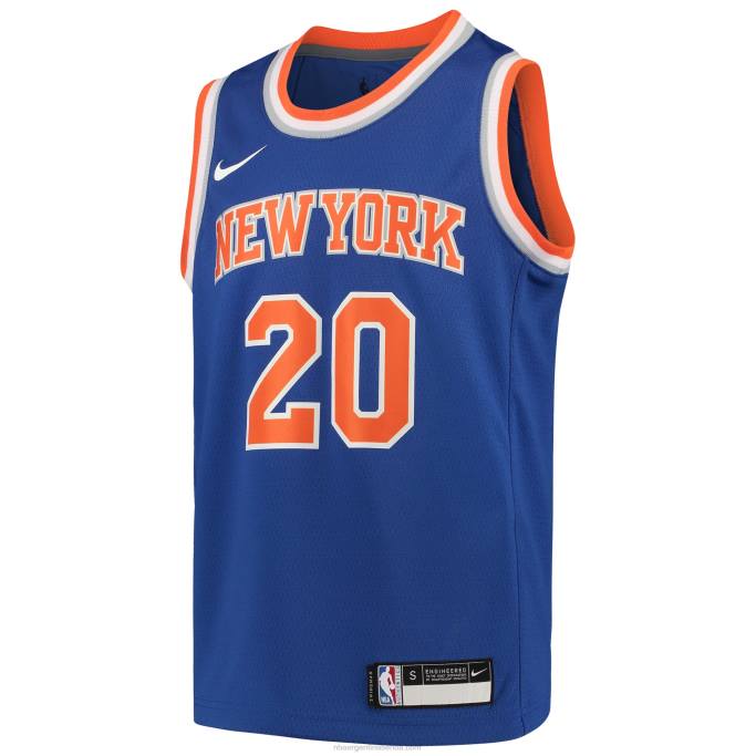 NBA 0F6D19692 camiseta new york knicks kevin knox nike azul equipo swingman