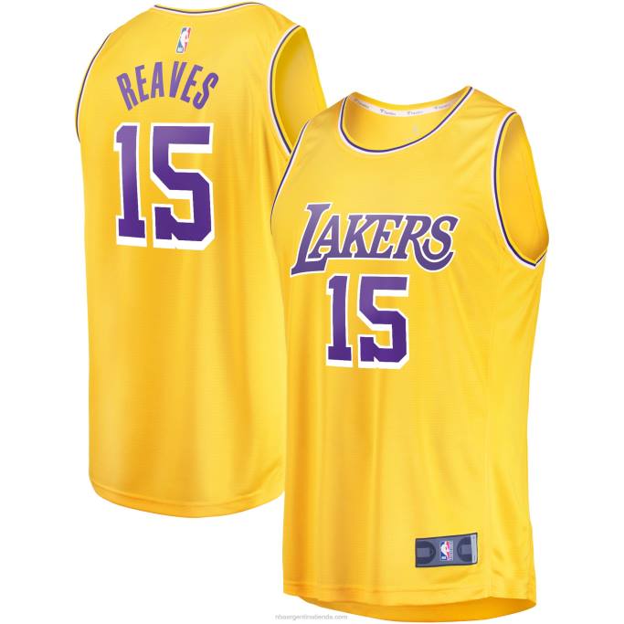 NBA 0F6D16711 los angeles lakers austin reaves oro fast break player jersey