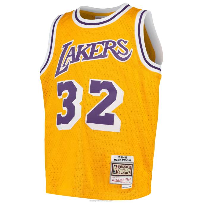 NBA 0F6D16726 los angeles lakers magic johnson mitchell & ness oro alero jersey retroceso