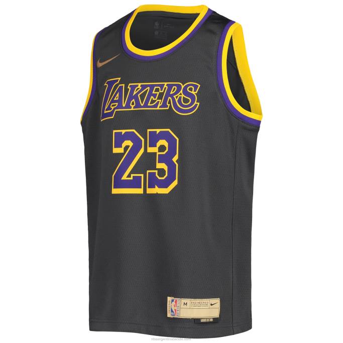NBA 0F6D16737 Los angeles lakers lebron james nike grafito swingman jugador camiseta - edición ganada