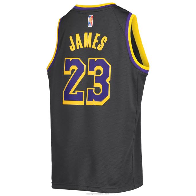 NBA 0F6D16737 Los angeles lakers lebron james nike grafito swingman jugador camiseta - edición ganada
