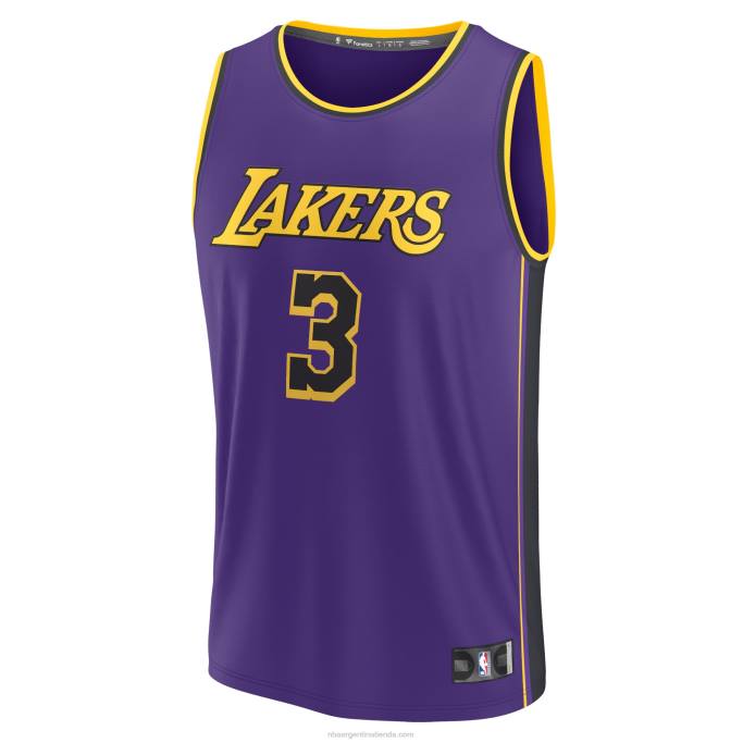 NBA 0F6D16756 los angeles lakers anthony davis púrpura fast break player jersey