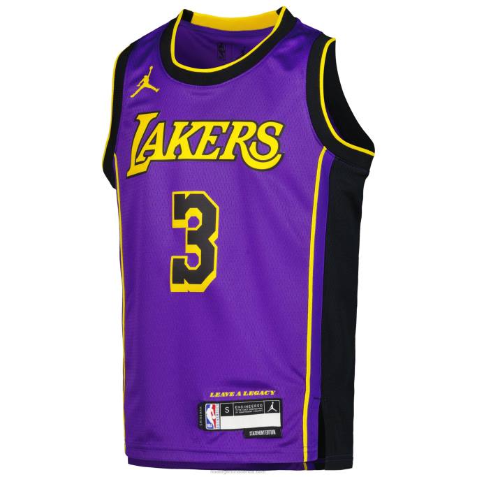 NBA 0F6D16811 los angeles lakers anthony davis jordan marca púrpura swingman jersey