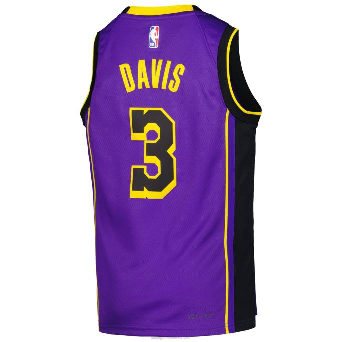 NBA 0F6D16811 los angeles lakers anthony davis jordan marca púrpura swingman jersey