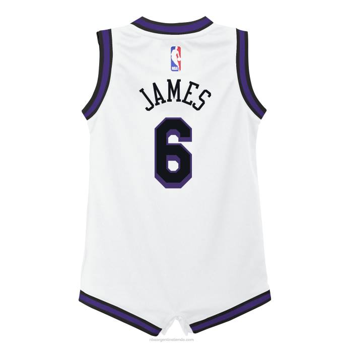 NBA 0F6D16948 camiseta nike lebron james los angeles lakers replica blanca