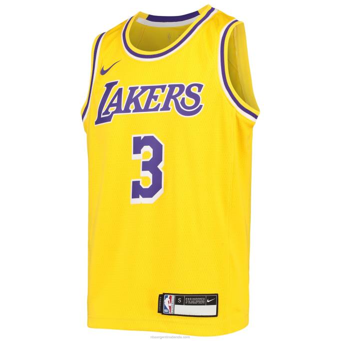 NBA 0F6D17268 Los angeles lakers anthony davis nike oro swingman camiseta