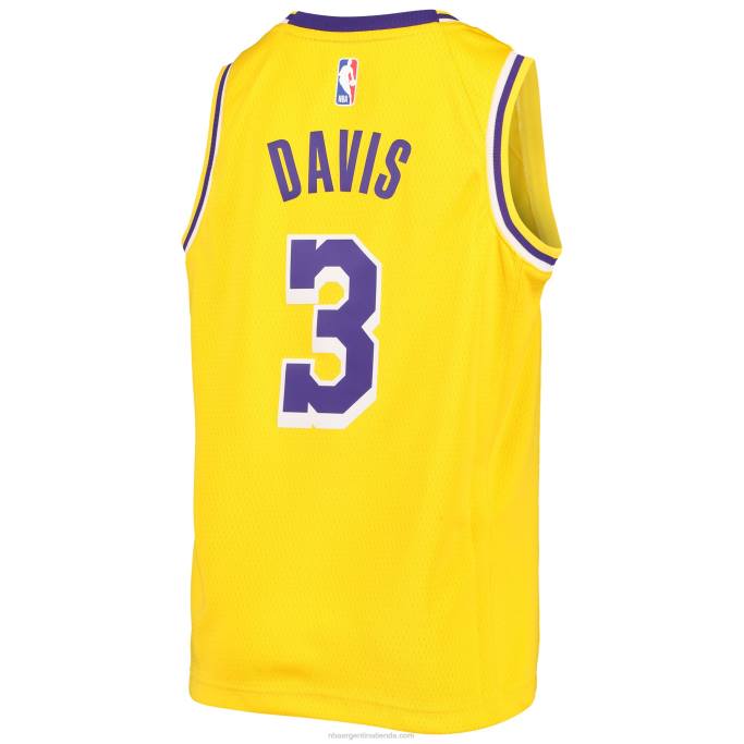 NBA 0F6D17268 Los angeles lakers anthony davis nike oro swingman camiseta