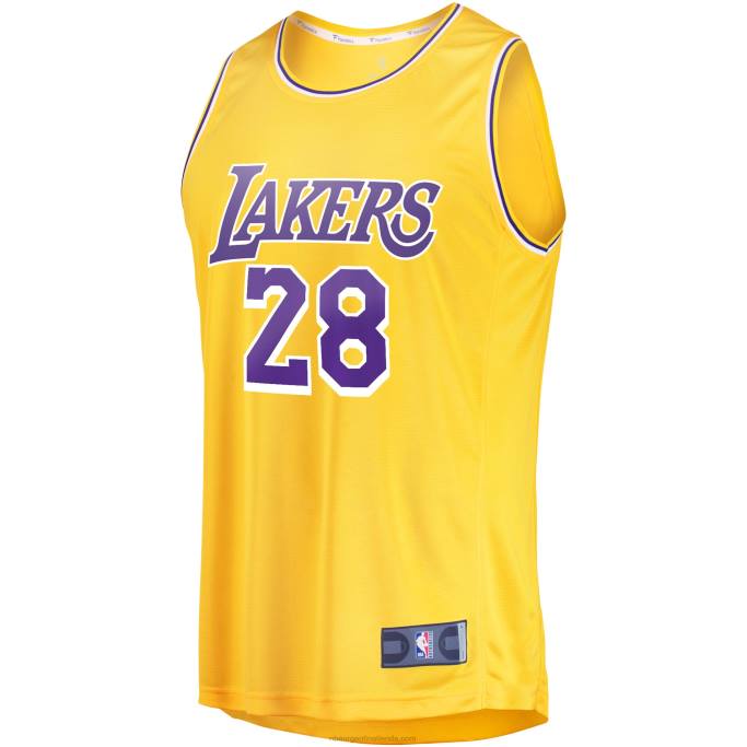 NBA 0F6D17371 los angeles lakers rui hachimura oro fast break player jersey