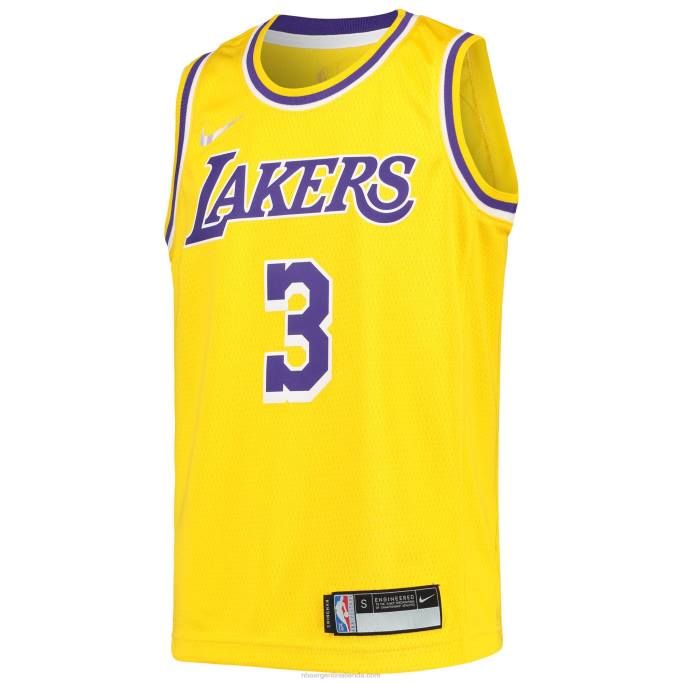 NBA 0F6D17383 los angeles lakers anthony davis nike oro diamante swingman camiseta