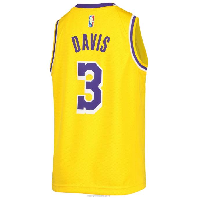 NBA 0F6D17383 los angeles lakers anthony davis nike oro diamante swingman camiseta