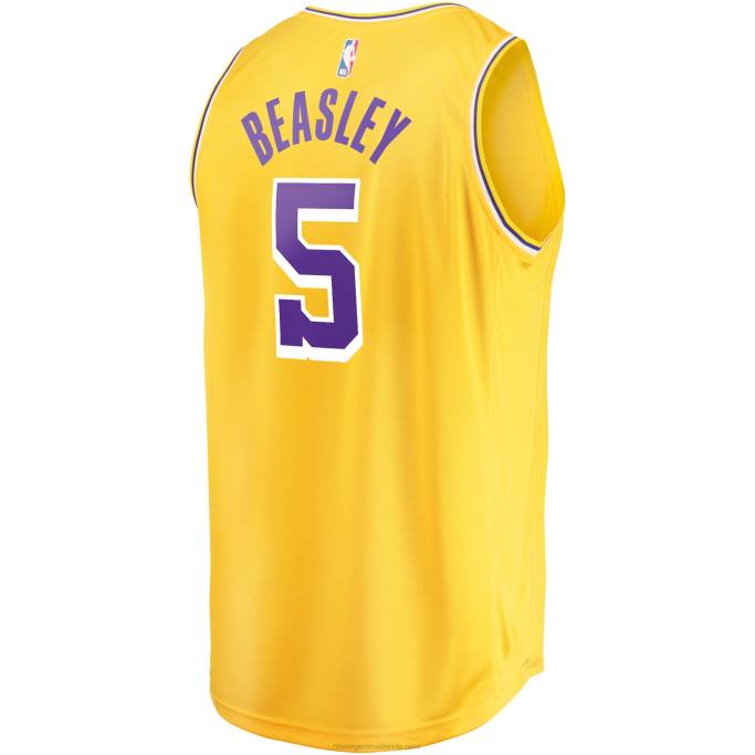 NBA 0F6D17597 los angeles lakers malik beasley oro fast break player jersey