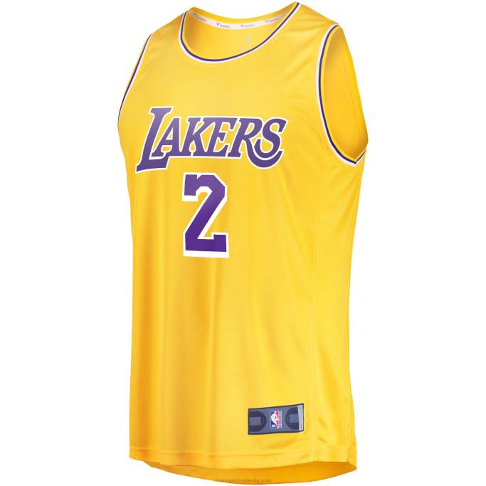 NBA 0F6D17598 los angeles lakers jarred vanderbilt oro fast break player jersey