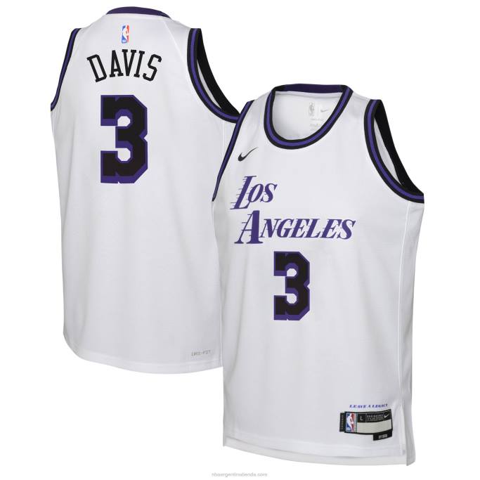 NBA 0F6D18003 camiseta los angeles lakers anthony davis nike blanca swingman