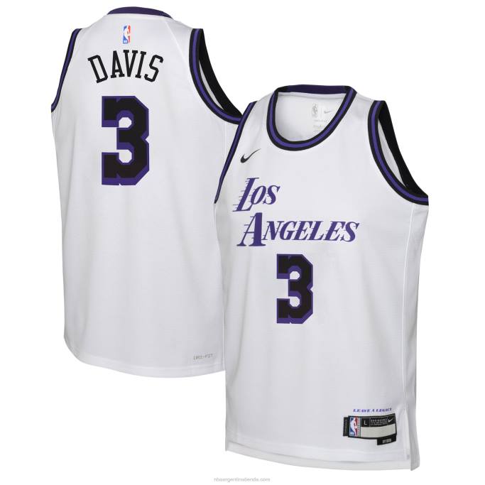 NBA 0F6D18003 camiseta los angeles lakers anthony davis nike blanca swingman