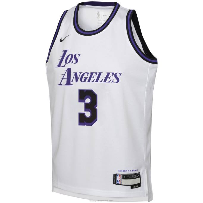 NBA 0F6D18003 camiseta los angeles lakers anthony davis nike blanca swingman