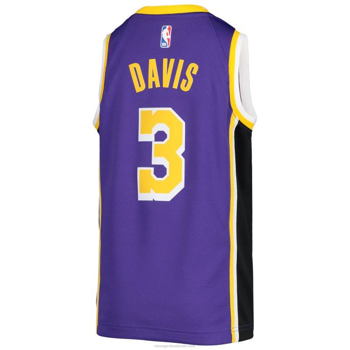 NBA 0F6D18065 los angeles lakers anthony davis jordan marca púrpura swingman jersey
