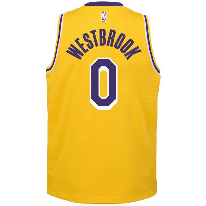 NBA 0F6D18381 los angeles lakers russell westbrook nike oro swingman camiseta