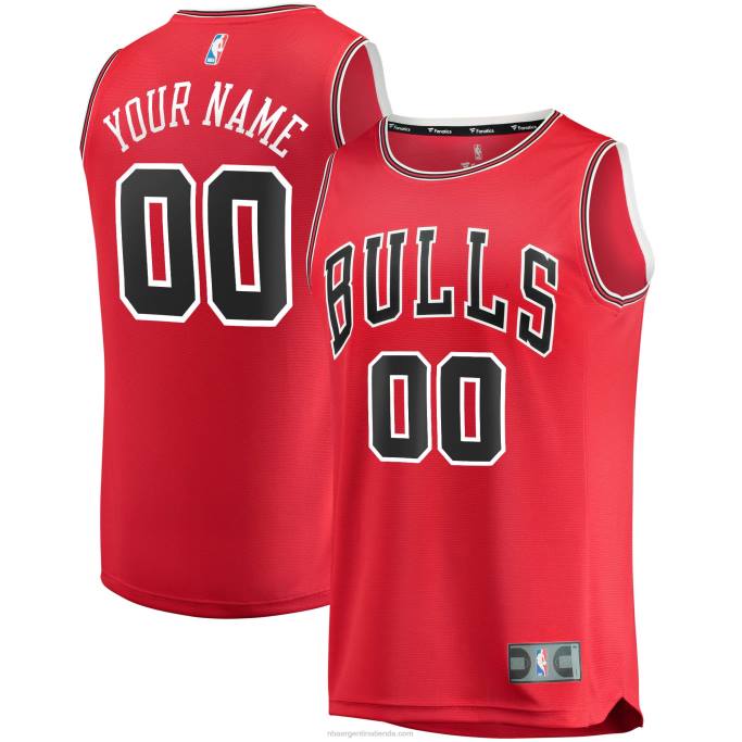 NBA 0F6D16712 réplica personalizada de la camiseta roja de los toros de chicago