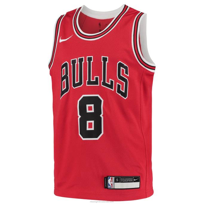 NBA 0F6D16761 camiseta chicago bulls zach lavine nike rojo swingman