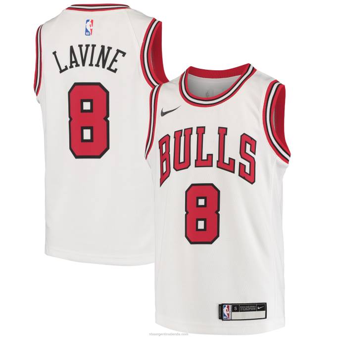 NBA 0F6D16816 camiseta chicago bulls zach lavine nike blanca swingman
