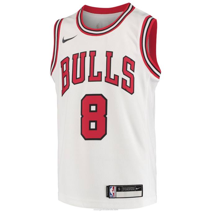 NBA 0F6D16816 camiseta chicago bulls zach lavine nike blanca swingman