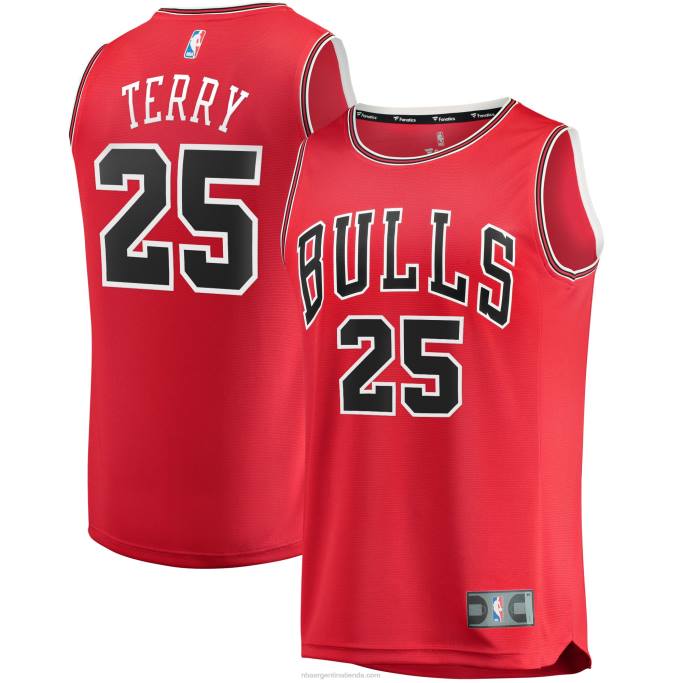 NBA 0F6D16874 chicago bulls dalen terry red draft selección de primera ronda fast break replica jersey