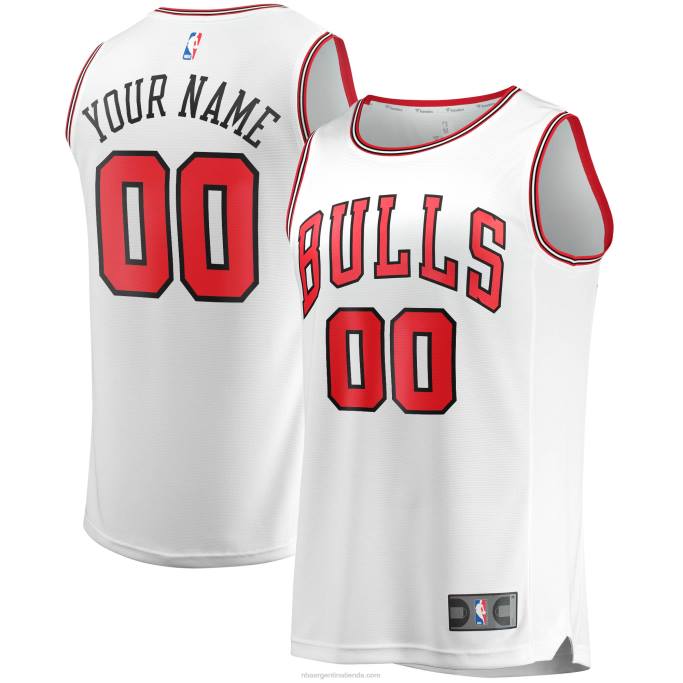 NBA 0F6D18025 réplica personalizada de la camiseta blanca de los toros de chicago