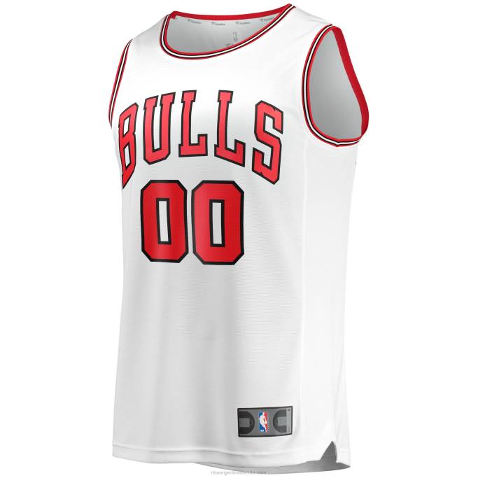 NBA 0F6D18025 réplica personalizada de la camiseta blanca de los toros de chicago