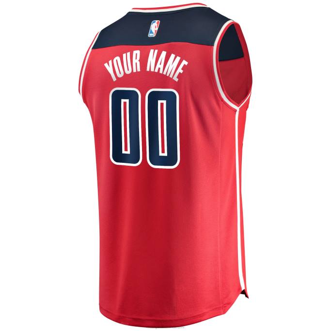 NBA 0F6D16995 Washington Wizards Red Fast Break Réplica de camiseta personalizada