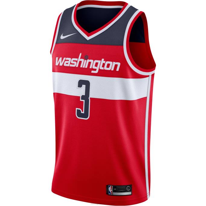 NBA 0F6D17495 camiseta roja de los magos de washington bradley beal nike swingman