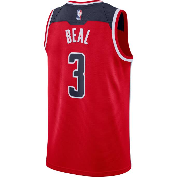 NBA 0F6D17495 camiseta roja de los magos de washington bradley beal nike swingman