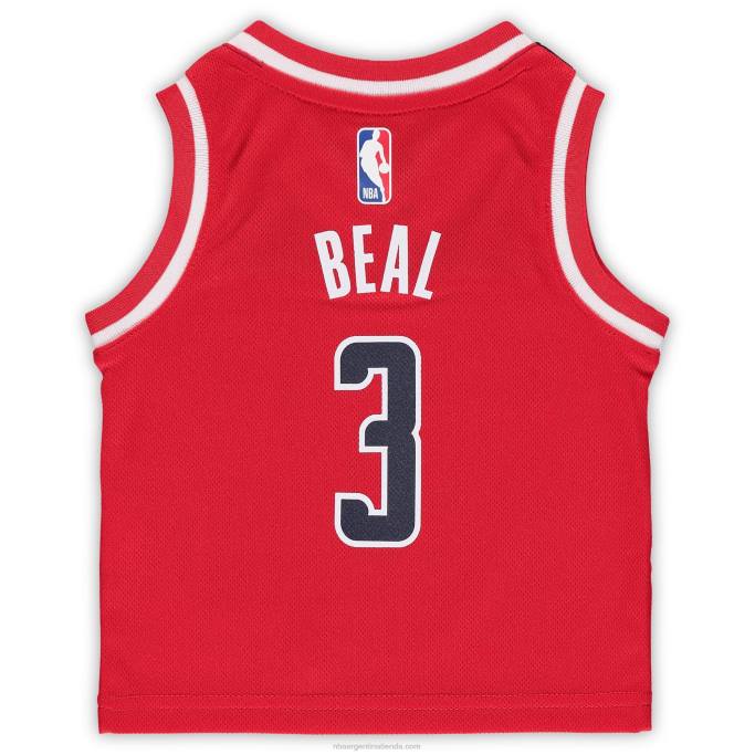 NBA 0F6D17554 camiseta réplica roja de los magos de washington bradley beal nike