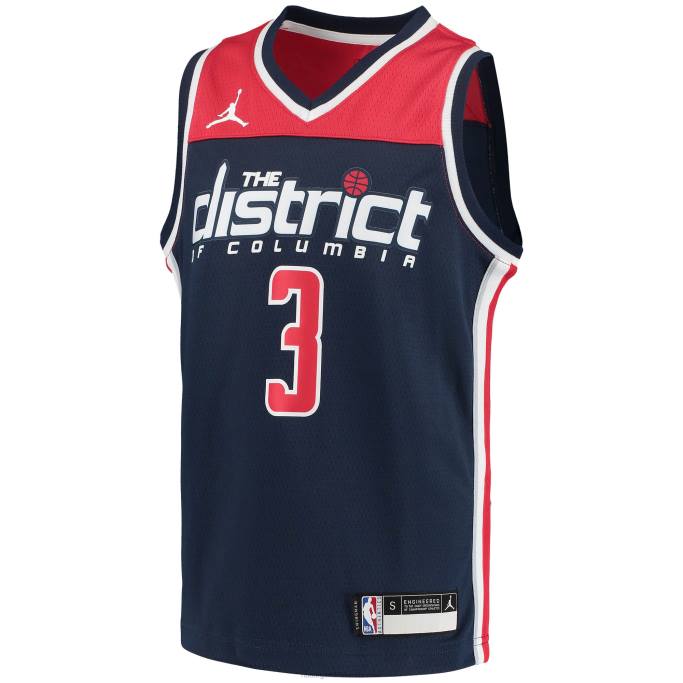 NBA 0F6D17565 Washington Wizards bradley beal jordan marca azul marino swingman jugador jersey
