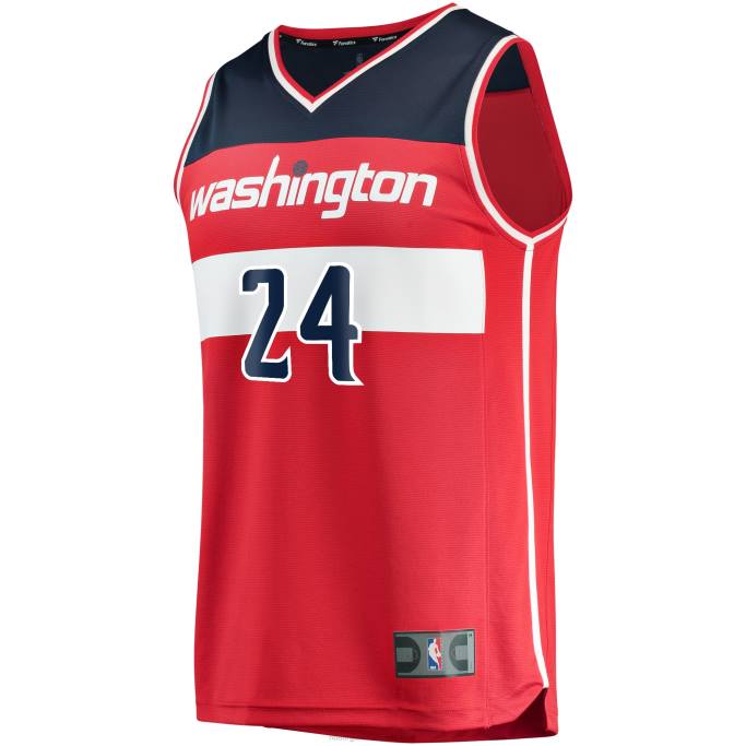 NBA 0F6D17903 Washington Wizards Corey Kispert Red 2021 Draft Primera Ronda Pick Fast Break Replica Jersey
