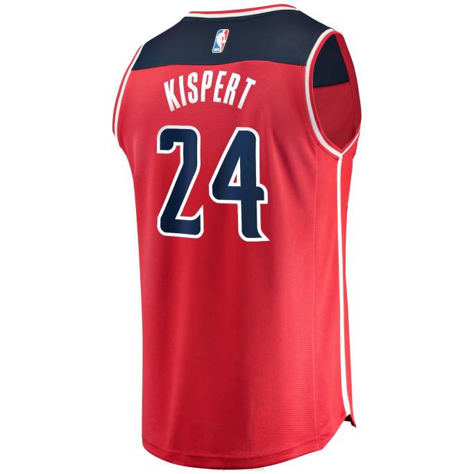 NBA 0F6D17903 Washington Wizards Corey Kispert Red 2021 Draft Primera Ronda Pick Fast Break Replica Jersey