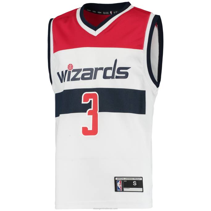 NBA 0F6D17958 réplica de camiseta blanca de bradley beal de los magos de washington