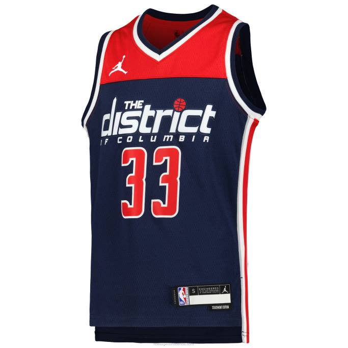 NBA 0F6D18456 camiseta de los magos de washington kyle kuzma jordan brand azul marino swingman