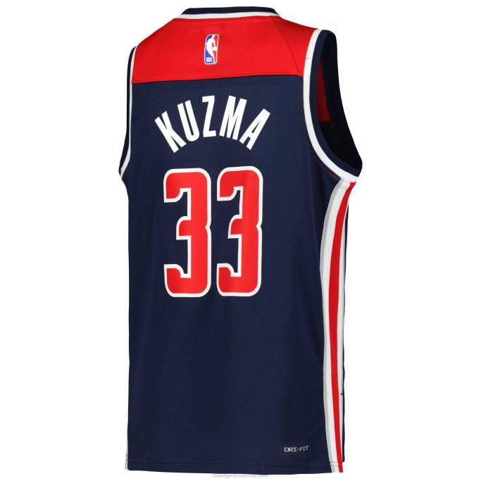 NBA 0F6D18456 camiseta de los magos de washington kyle kuzma jordan brand azul marino swingman