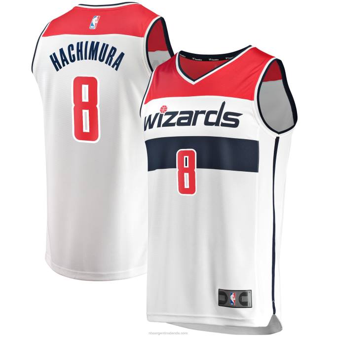 NBA 0F6D18610 Washington Wizards Rui Hachimura Réplica de camiseta blanca de jugador Fast Break
