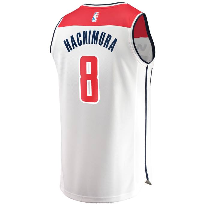 NBA 0F6D18610 Washington Wizards Rui Hachimura Réplica de camiseta blanca de jugador Fast Break