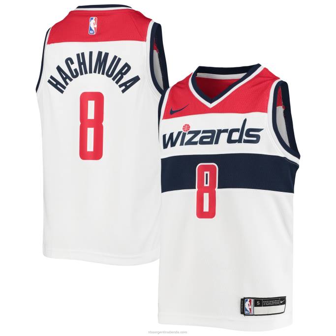 NBA 0F6D18630 Camiseta Washington Wizards Rui Hachimura Nike Blanco Swingman