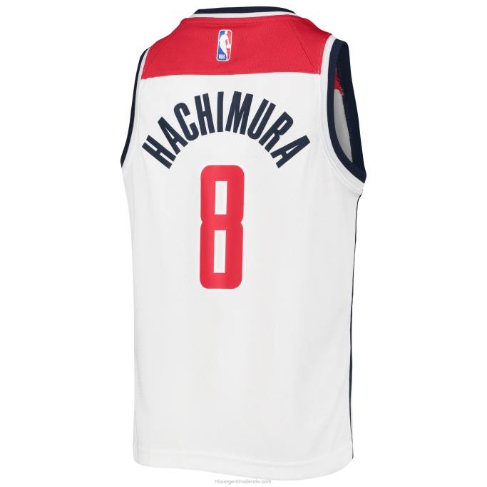 NBA 0F6D18630 Camiseta Washington Wizards Rui Hachimura Nike Blanco Swingman
