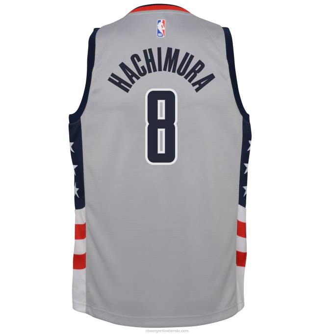 NBA 0F6D18667 Camiseta Washington Wizards Rui Hachimura Nike Swingman Gris