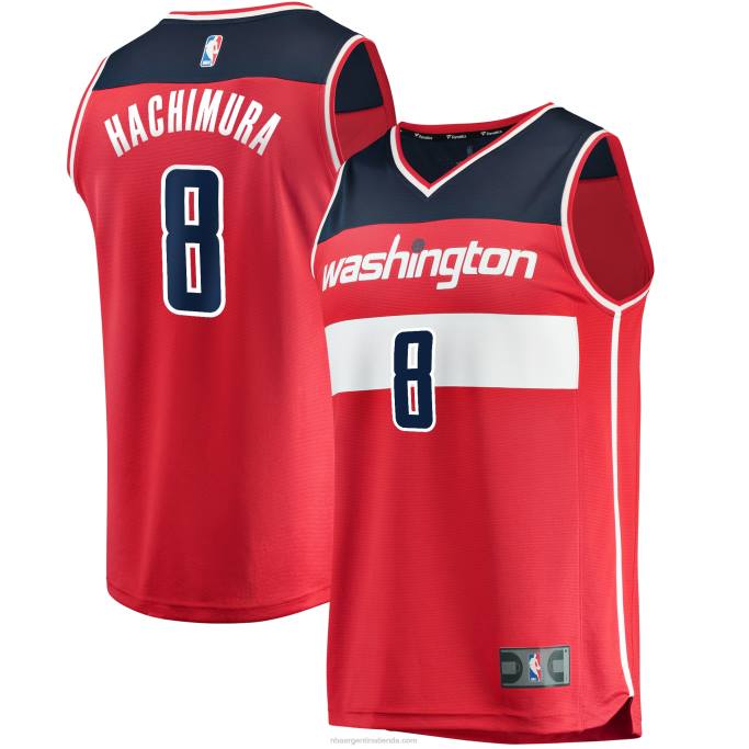 NBA 0F6D19267 Washington Wizards Rui Hachimura Réplica roja Jersey Fast Break