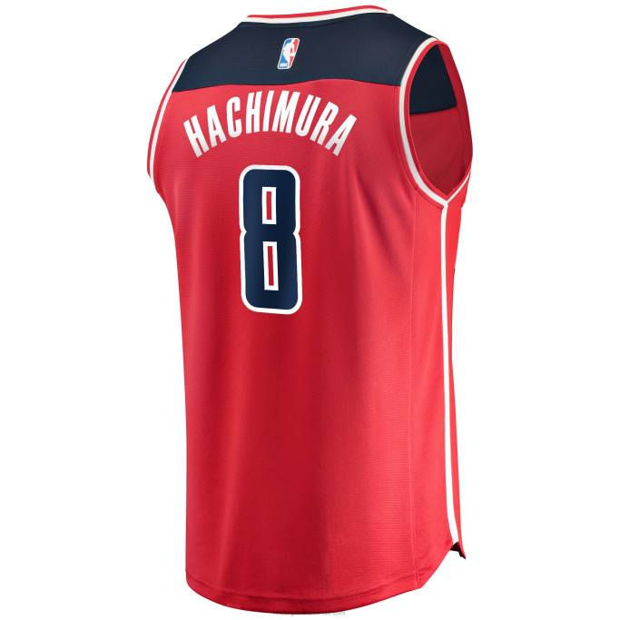 NBA 0F6D19267 Washington Wizards Rui Hachimura Réplica roja Jersey Fast Break