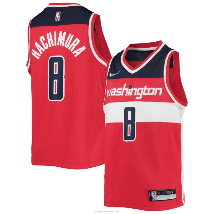 NBA 0F6D19363 camiseta de los magos de washington rui hachimura nike rojo diamante swingman