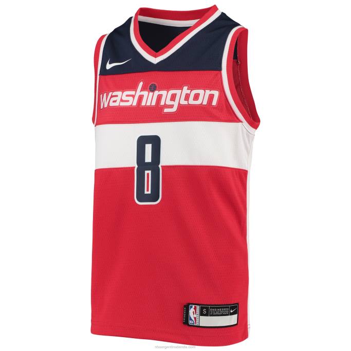 NBA 0F6D19635 camiseta de los magos de washington rui hachimura nike equipo rojo swingman