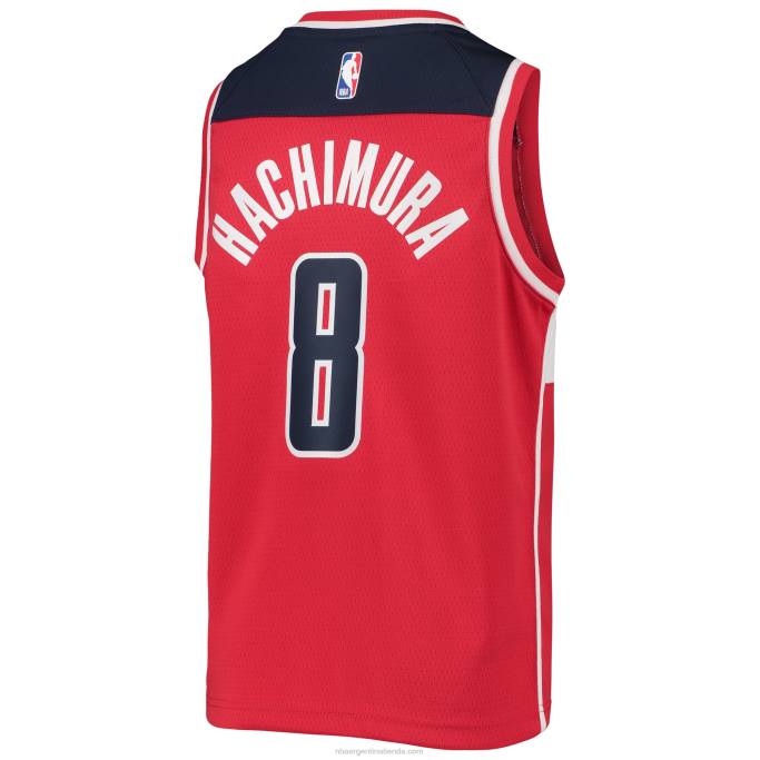NBA 0F6D19635 camiseta de los magos de washington rui hachimura nike equipo rojo swingman